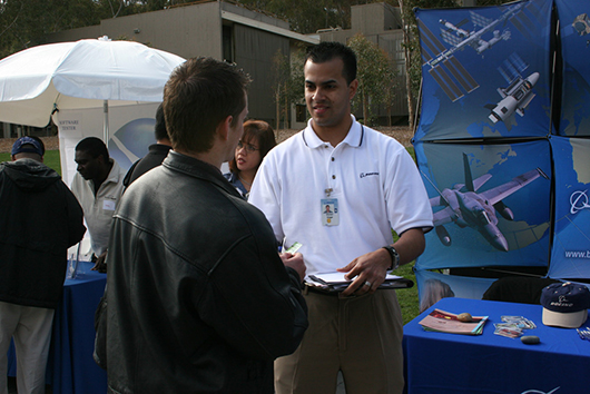 Boeing defense contractor representatives recruiting at UCSD Triton Job & Internship Fair, University of California, San Diego, La Jolla, CA, 2007, archival inkjet print, 30" x 24", 2008 thumbnail-29