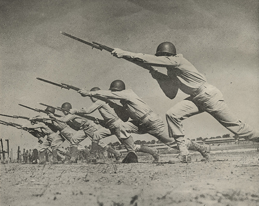 Enlisted soldiers training at Camp Callan, Camp Callan "Callander," c.1943, archival inkjet print of found web image, 30" x 24", 2008 thumbnail-33