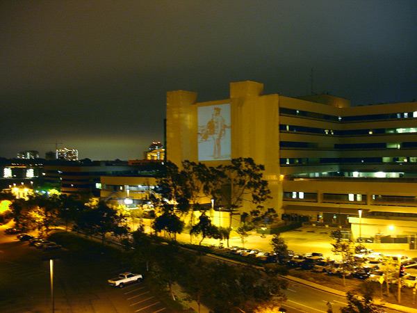 Finding Form, Veterans Affairs Medical Center, La Jolla, CA, projected found photographs, June 2, 2007 thumbnail-11