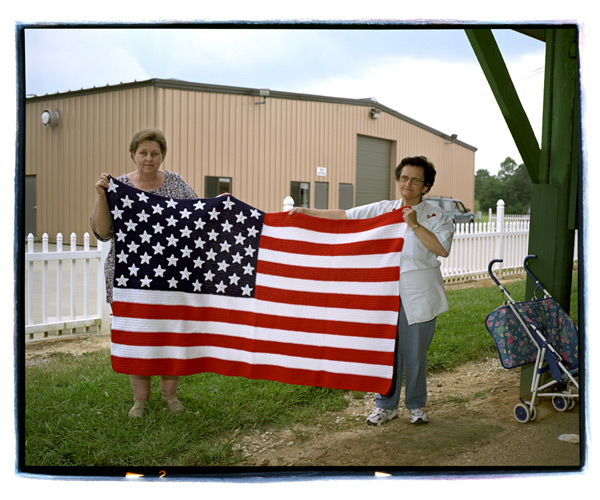 Two Women With Crocheted Flag, Antique Tractor Fair, 2004, Archival Ink Jet Print, 24x20" thumbnail-10