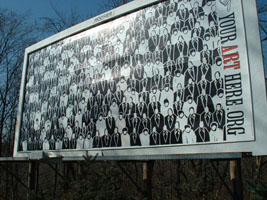 Billboard Nation, 2002; Call for entries in Bloomington, IN resulting in two art billboards on commercially rented spaces; Figure Study, by Andrew Glenn thumbnail-4